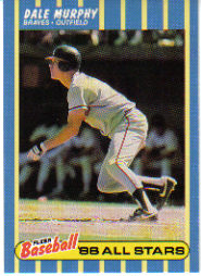 1988 Fleer Baseball All-Stars Baseball Cards   027      Dale Murphy